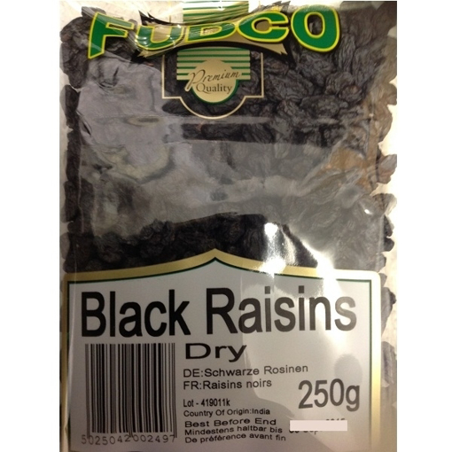 Picture of Fudco Dry Black Raisins Jumbo  250g
