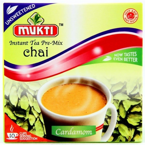 Picture of Mukti Instant Tea Pre-Mix Chai Cardamom (Unsweetened) 140g