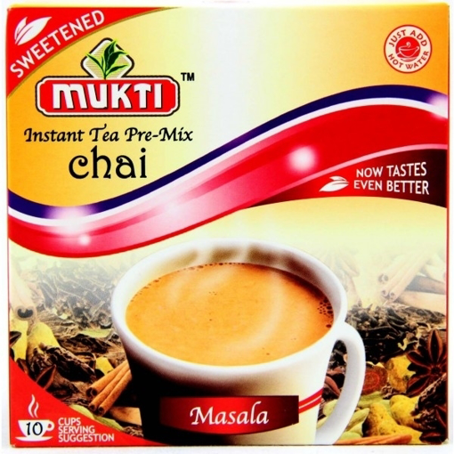 Picture of Mukti Instant Tea Pre-Mix Chai Masala (Sweetened) 140g
