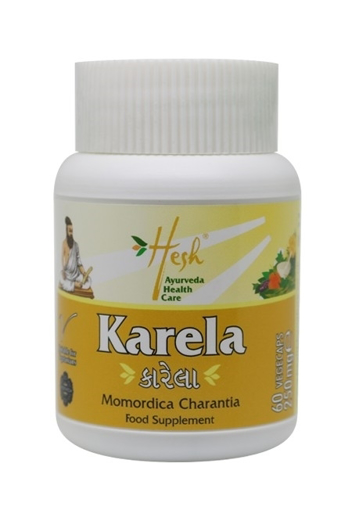 Picture of Hesh Organic Karela Tablets 250mg (60 Tablets)