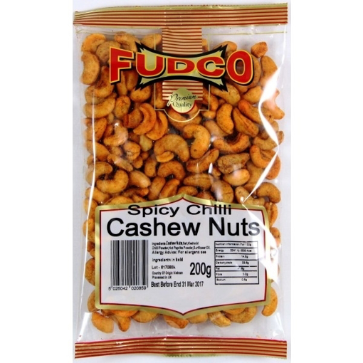 Fudco Cashew Nuts Spicy Chilli 200g
