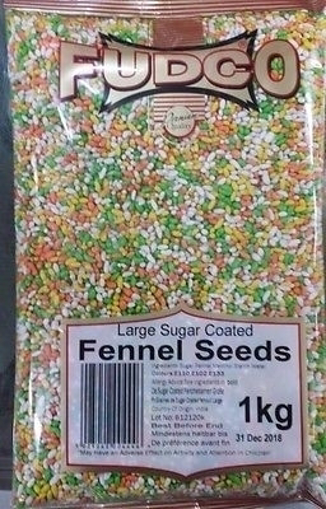 Fudco Suger Coated Fennel Seeds 1Kg