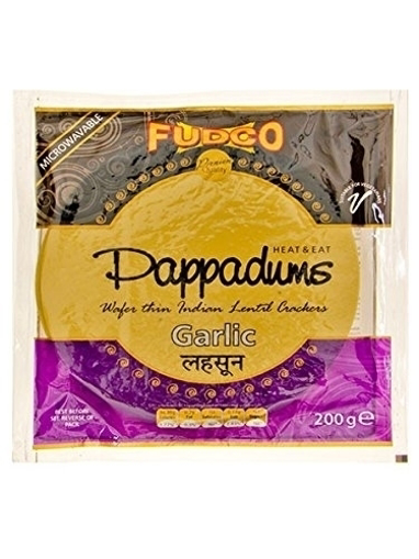 Fudco Garlic Papadum 200g