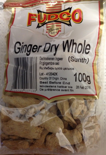 Fudco Ginger Dry Whole (Sunth) 100g