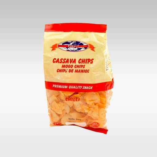 Picture of Purvi  Cassava Chips Chili 200g