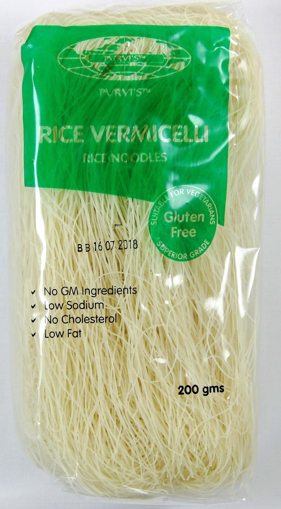 Purvi Rice Vermicelli Rice Noodles 200g