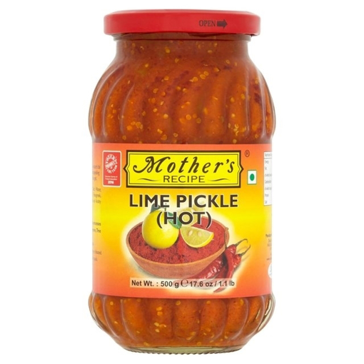 Picture of Mothers Recipe Lime Pickle Hot 500g