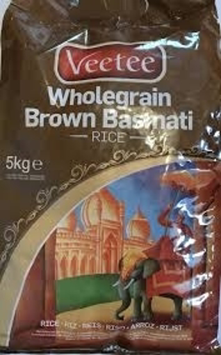 Veetee Wholegrain Brown Basmati Rice 5Kg