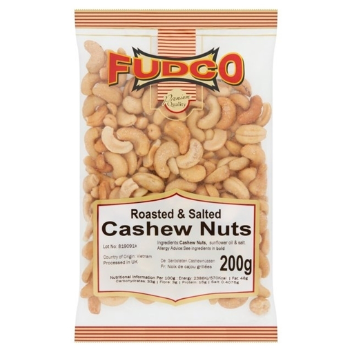 Fudco Cashew Nuts Roasted and Salted 200g