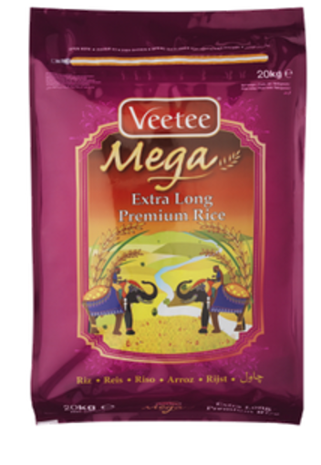 Veetee Mega Extra Long Basmati Rice 20kg