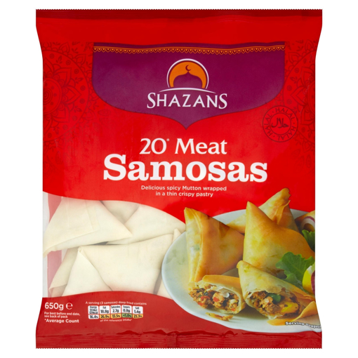 Shazans 20 Meat Samosas 650g