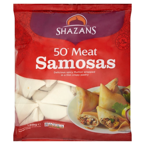 Shazans 50 Meat Samosa 1.65Kg 