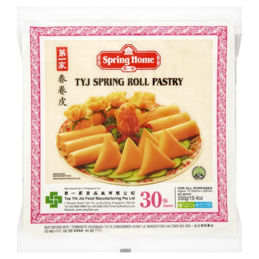 TYJ  Spring Roll Pastry 30 Sheets 550g