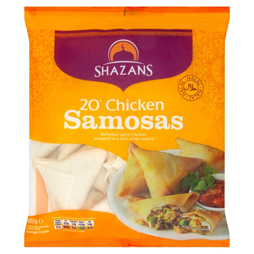 Shazans Chicken Samosas 20P 650g