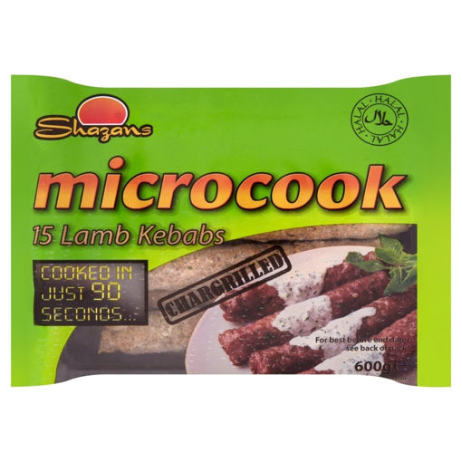 Shazans MicroCook 15 Lamb Kebabs Frozen 600g