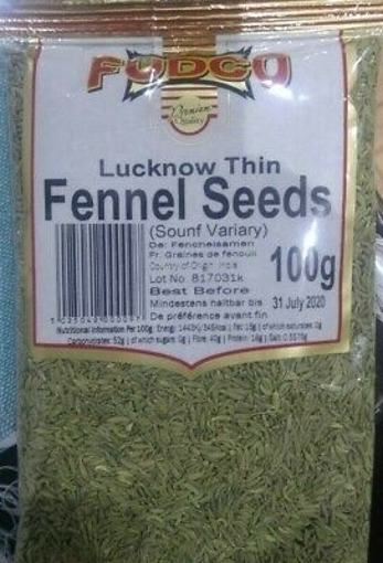 Fudco Lucknow Thin Fennel Seeds 100g