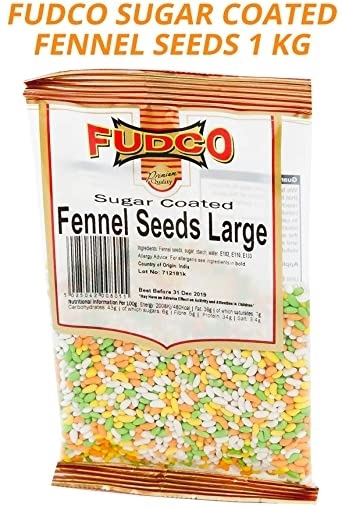 Fudco Large Feenel Seeds (Sugar Coated) 1kg