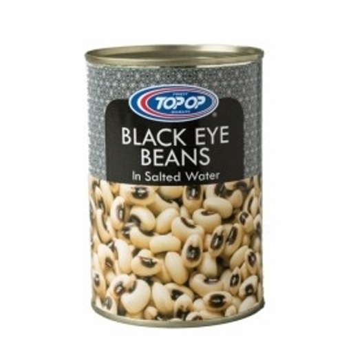 Top Op Black Eye Beans Tin 400g 