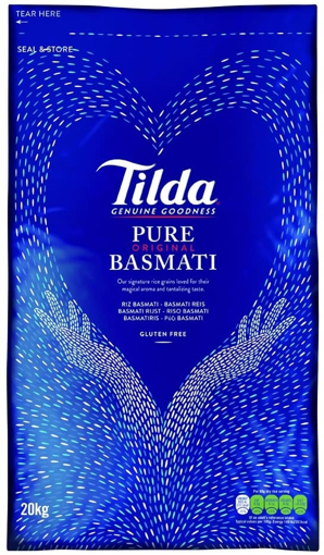  Tilda Pure Basmati Rice 20kg