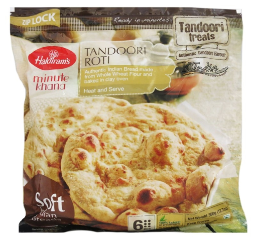 Haldiram's Tandoori Roti 6 pcs 360g (Frozen)