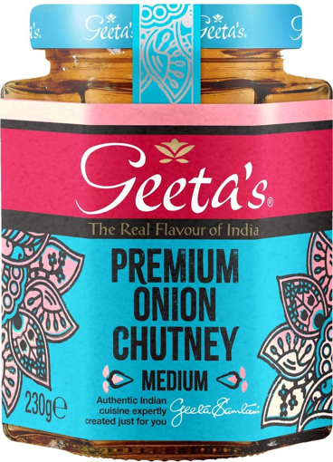 Geeta's Premium Onion Chutney med 230g