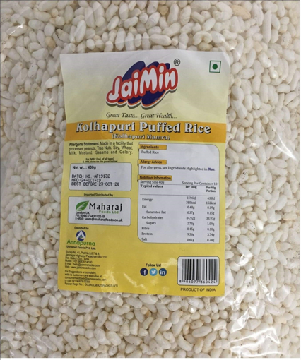 Jaimin Kolhapuri Puffed Rice(Mamra)400g