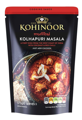 Kohinoor Mumbai Kolhapuri Masala Cooking Sauce 375g