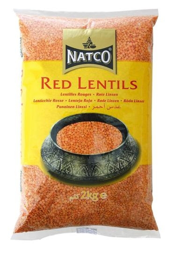 Natco Red Lentils Polished 2Kg