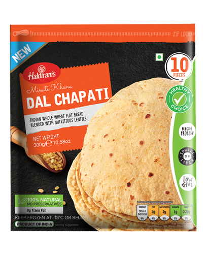 Haldiram's Dal Chapati 10pcs 300g (Frozen)