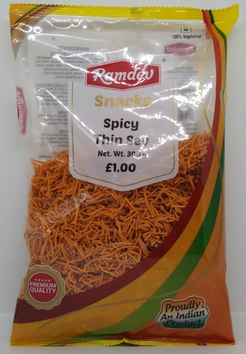 Ramdev Snacks Spicy Thin Sev 300g £1 PMP