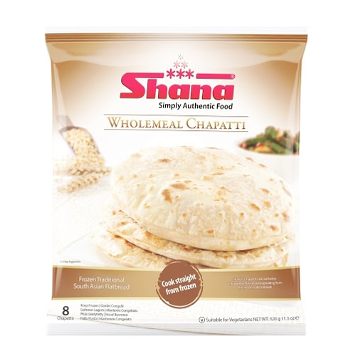 Shana Wholemeal Chapati 8PK 320g