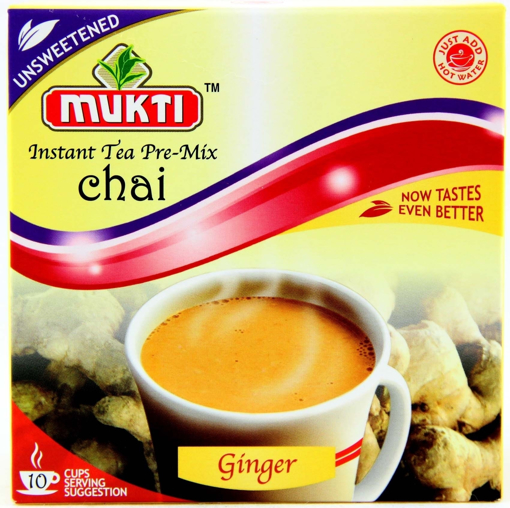 Mukti Instant Tea Pre-Mix Chai Ginger (Unsweetened) 140g