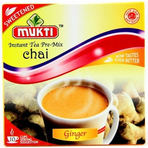  Mukti Instant Tea Pre-Mix Chai Ginger(Adrak) (sweetened) 220g