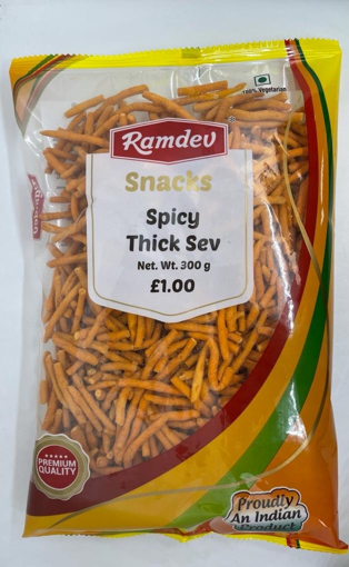 Ramdev Snacks Spicy Thick Sev 300g £1.00 PMP