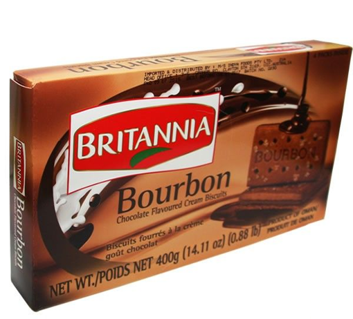 Britannia Bourbon Chocolate Flavour Biscuits 400g
