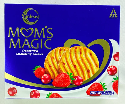 Sunfeast Mom's Magic Cranberry & Straw Cookie 250g