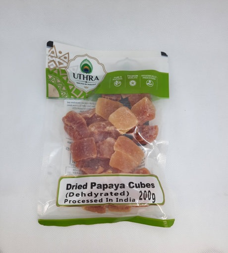 Uthra Dried Papaya Cubes (Dehydrated) 200g