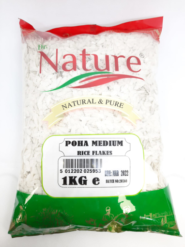Dr. Nature Poha Medium Rice Flakes 1kg