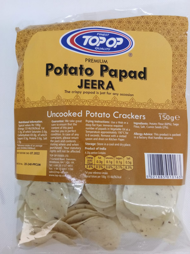Top-Op Potato Papad Jeera 150g