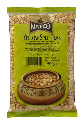 Natco Yellow Split Peas Polished 500g