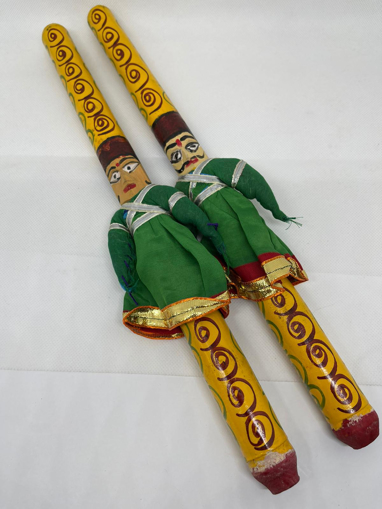 Fancy Raja Rani Puppet Dandiya Stick Single Pair