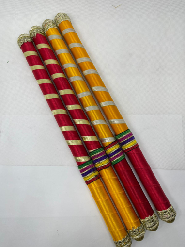 Decorative Wooden Dandiya Sticks Single Pair