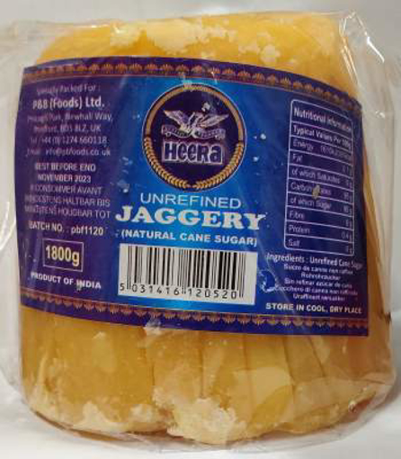 Heera Unrefined Jaggery (Natural Cane Suger) 1.8Kg