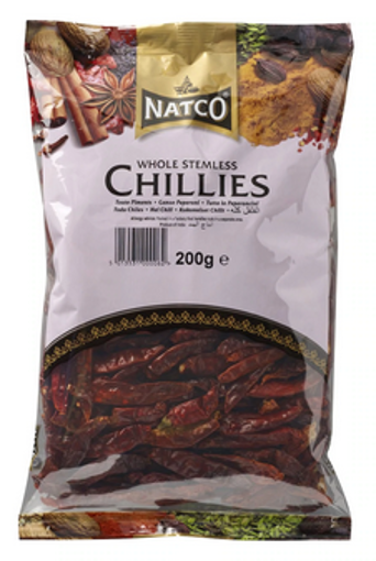 Natco Whole Stemless Chilli 200g