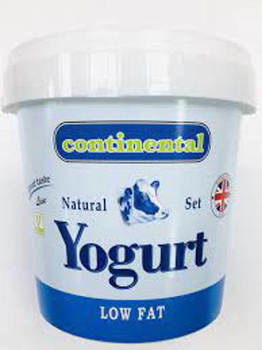 Continental Low Fat Natural Set Yogurt 1Kg