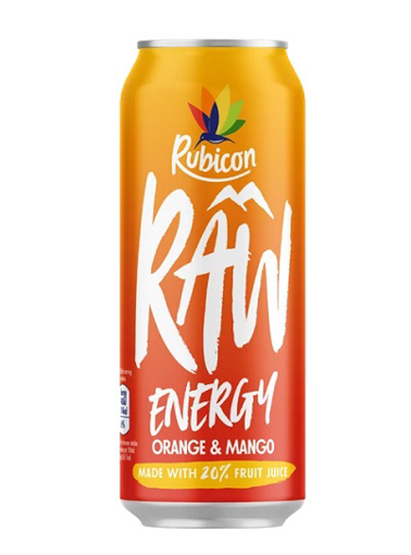 Rubicon RAW Energy Orange & Mango 500ml