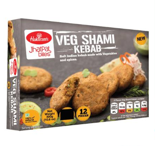 Haldiram's Veg Shami Kebab 300gm 12pieces