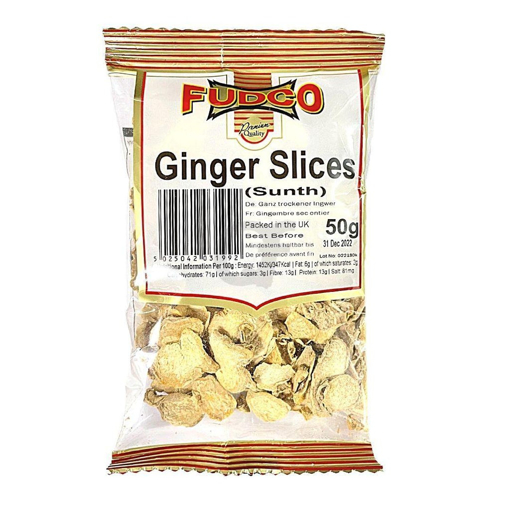 Picture of Fudco Dried Ginger Slices (Sunth) 50g