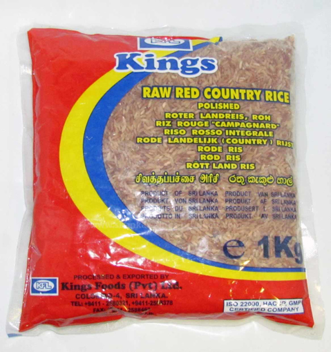 Kings Raw Red Country Rice 1kg