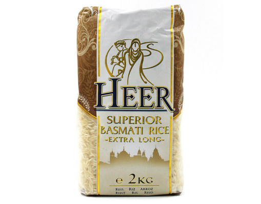 Heer Superior Basmati Rice Extra Long 2kg